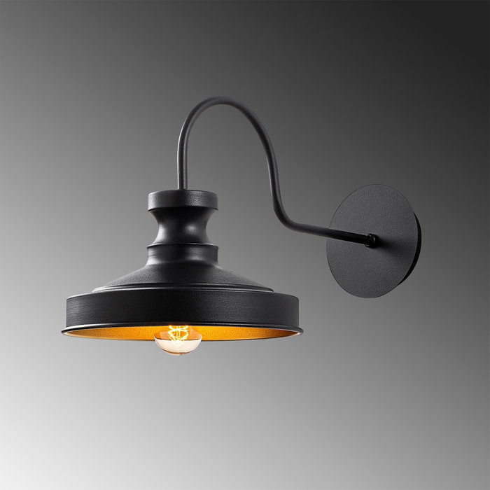 Opviq Berceste - 182BLACK-A Lámpara de pared industrial negra Opviq Berceste - 182BLACK-A Lámpara de pared industrial negra